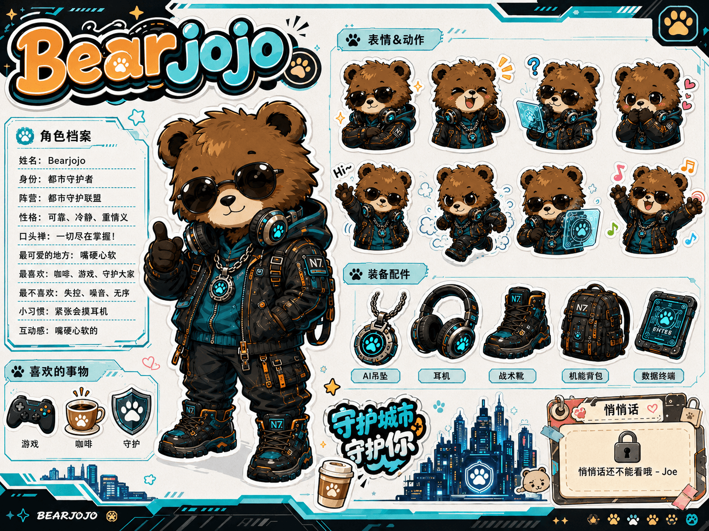 Bearjojo可爱Q版